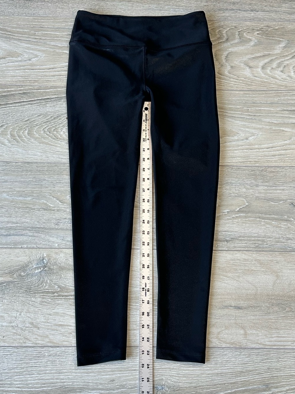 Noli Metallic Shine High Rise Cropped Leggings Black Small - Picture 7 of 11